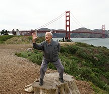 Dr. Dave Liu's great grandfather practicing Tai Chi at the Presidio in San Francisco.