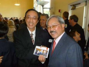 Dr. Dave Liu and former San Francisco Mayor Ed Lee